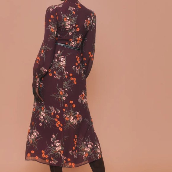 NWT Reformation Petites Aude Dress Emmeline (Size 6P) - Picture 3 of 10